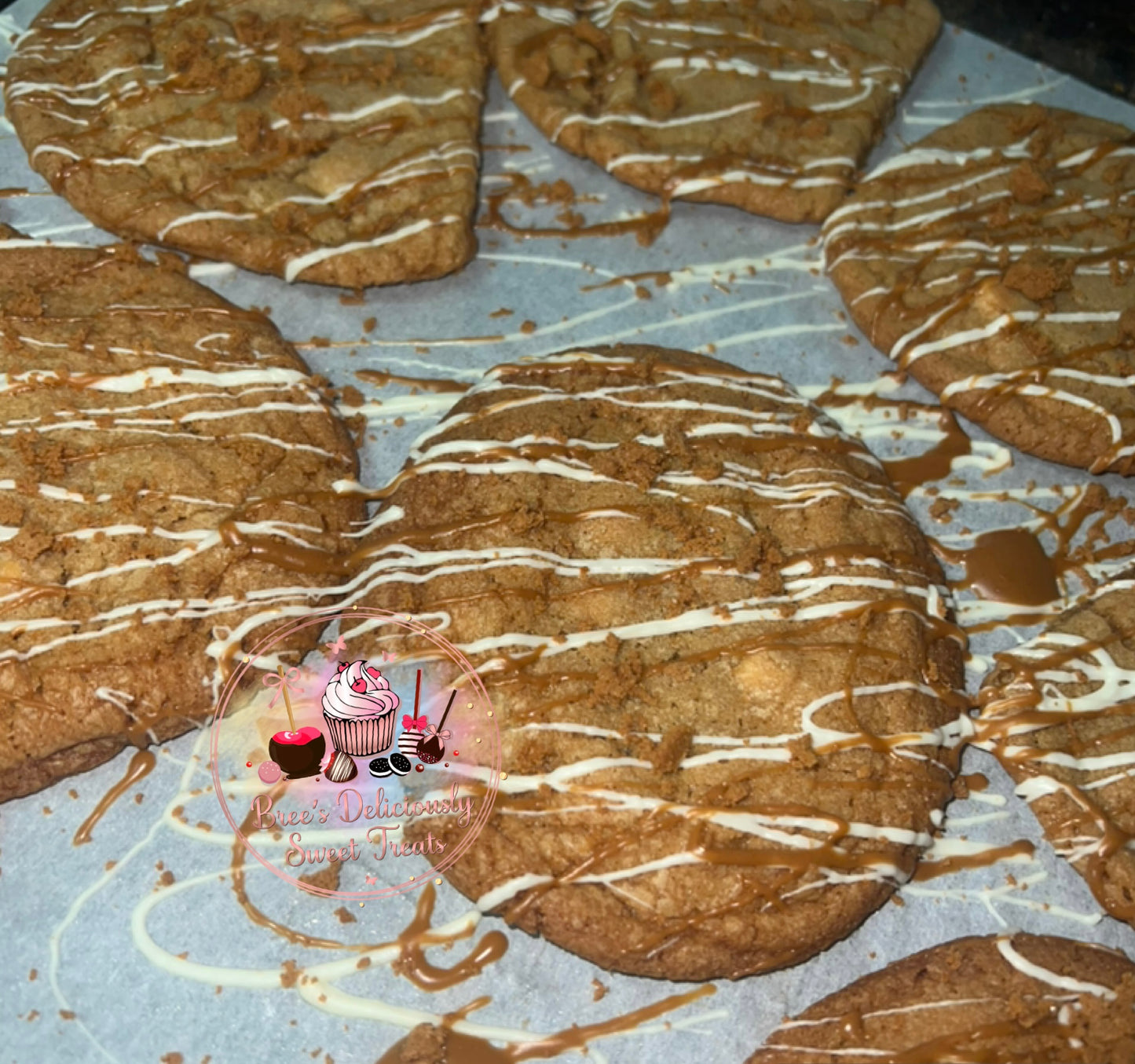 White Chocolate Biscoff Cookies
