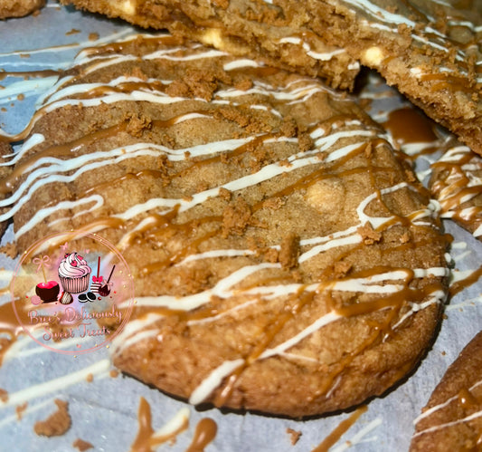 White Chocolate Biscoff Cookies